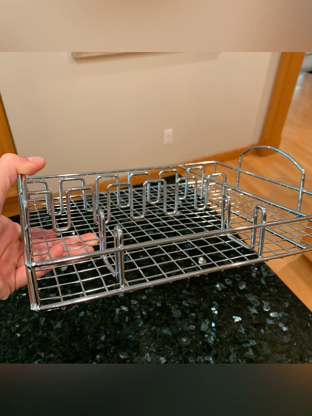 Chrome flatware storage tray silverware utensil organizer for drawers